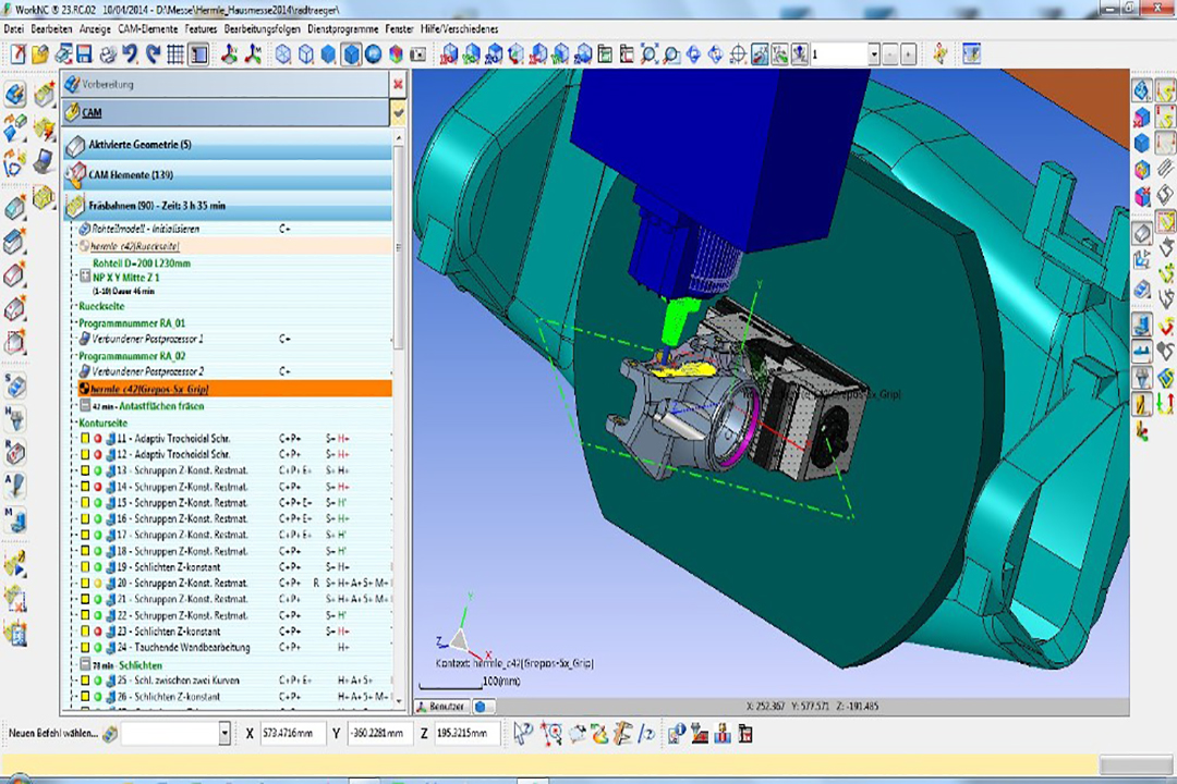 WorkNC;WorkNC智能化多轴数控编程软件;  哈墨C32U模型加工; 模具CNC编程软件;Gressel夹具最安全的数控编程软件;最合适哈墨机床的数控编程软件; Hermle C32U 型号机床的常用的CAM数控编程软件;用英格索刀具的数控编程软件;赛车轮架模型;最好用的WorkNC 联动五轴CAM/CAD软件;哈墨机床上常用的编程软件;强互