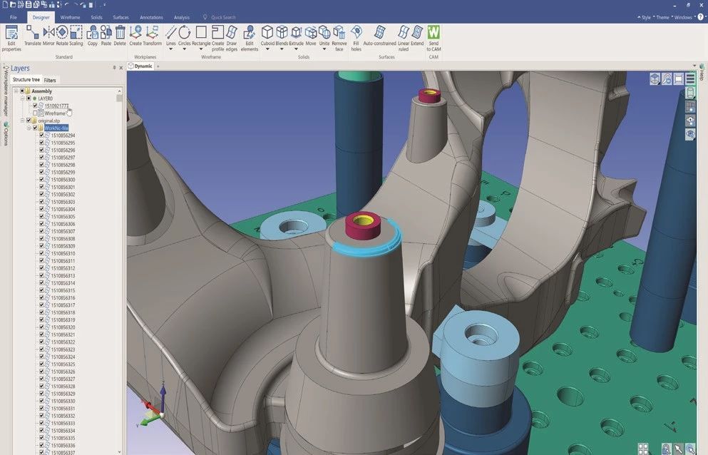 WorkNC CAM CAD实体设计 强大的建模系统  强互科技 