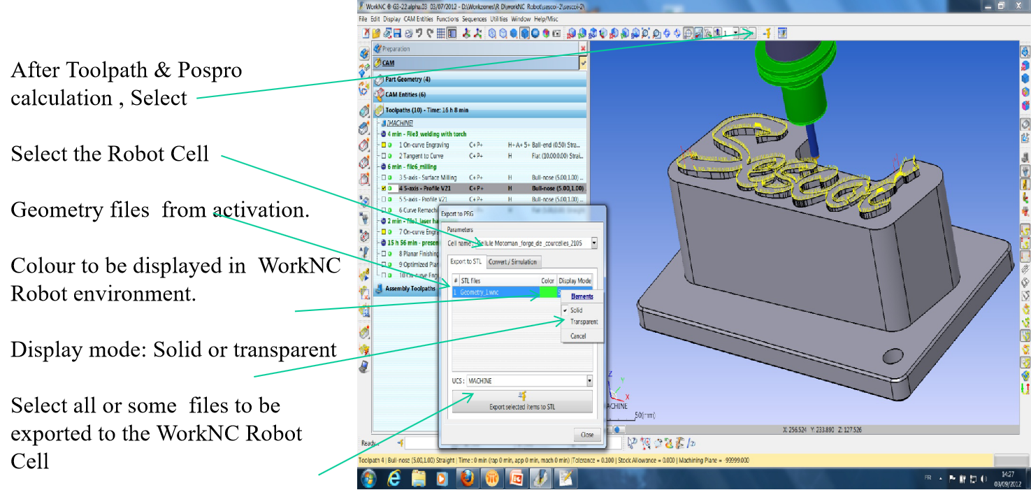WorkNC Robot CAM  CNC  CAD  milling  qianghu